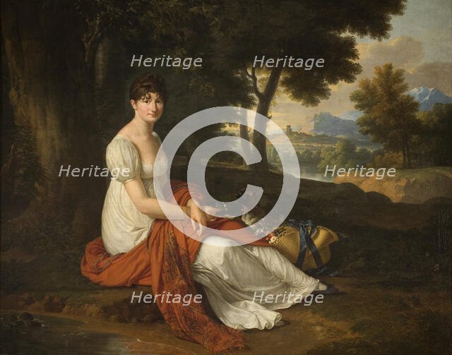 Portrait of Elzbieta Skotnicka née Laskiewicz (1781-1849), Wife of Michal Skotnicki, 1807. Creator: Francois-Xavier Fabre.