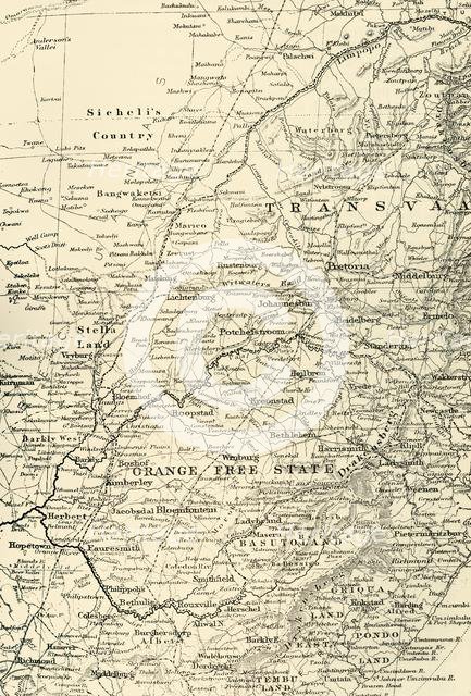 'Map of the Seat of War', 1900. Creator: Unknown.