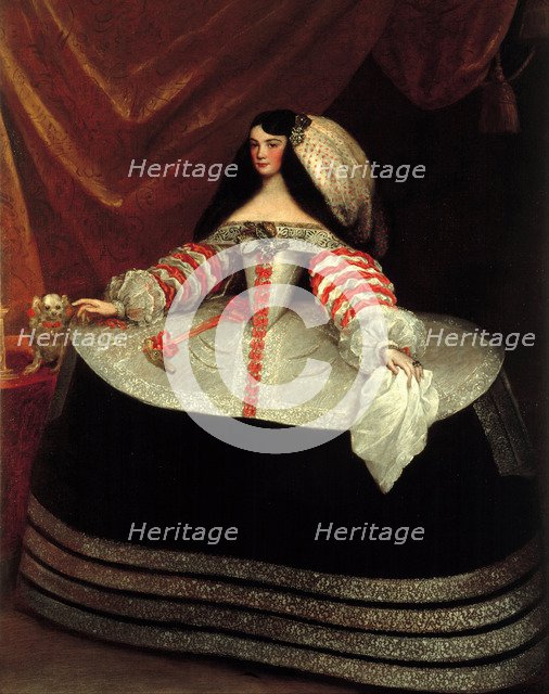 Inés de Zúñiga, Countess of Monterrey, 1660-1670. Artist: Carreño de Miranda, Juan (1614-1685)