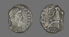 Coin Portraying an Emperor, late 4th century. Creator: Unknown.