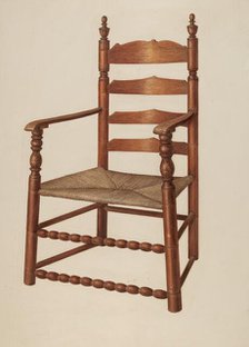 Armchair, 1941. Creator: Isadore Goldberg.