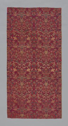 Panel (Furnishing Fabric), Macao, late Ming (1368-1644) or early Qing dynasty (1644-1912). Creator: Unknown.