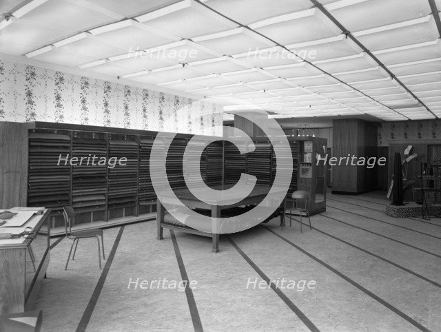 Barnsley Co-operative society, men's tailoring department, South Yorkshire, 1960. Artist: Michael Walters
