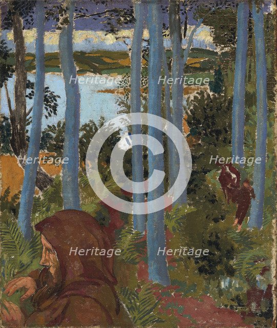 Landscape with Hooded Man, 1903.