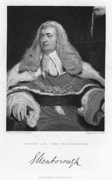 Edward Law, Lord Ellenborough, 19th century.Artist: G Parker