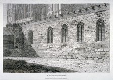 West view of the Jerusalem Chamber in Westminster Abbey, London, 1805. Artist: Anon