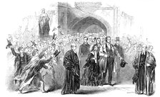 Visit of the King of the French and Queen Victoria to Eton College, 1844. Creator: Smyth.