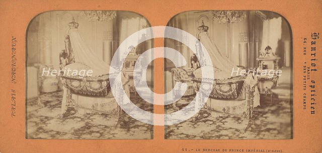Le Berceau du Prince Imperial (St. Cloud), 1860s. Creator: A. Hanriot.