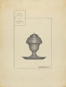 Lamp, c. 1939. Creator: Matthew Mangiacotti.