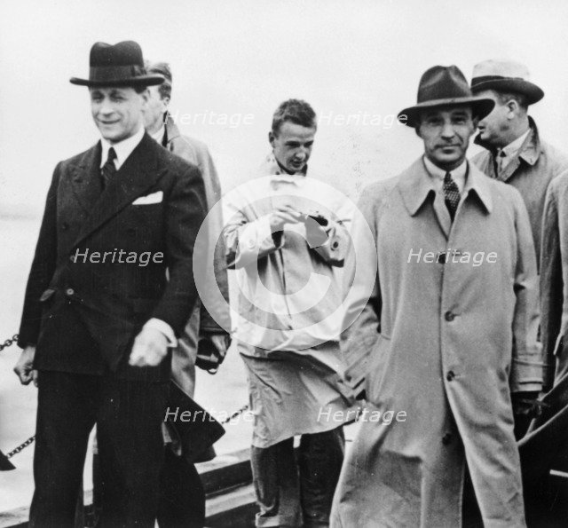 Edsel Ford visiting Ford Dagenham, Essex, 1930s. Artist: Unknown
