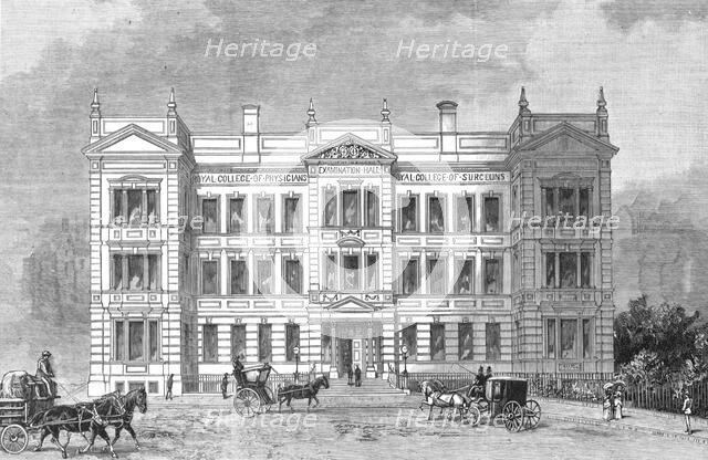 'New Examination Hall of the Royal Colleges of Surgeons and Physicans, Victoria Embankment', 1886. Creator: Unknown.