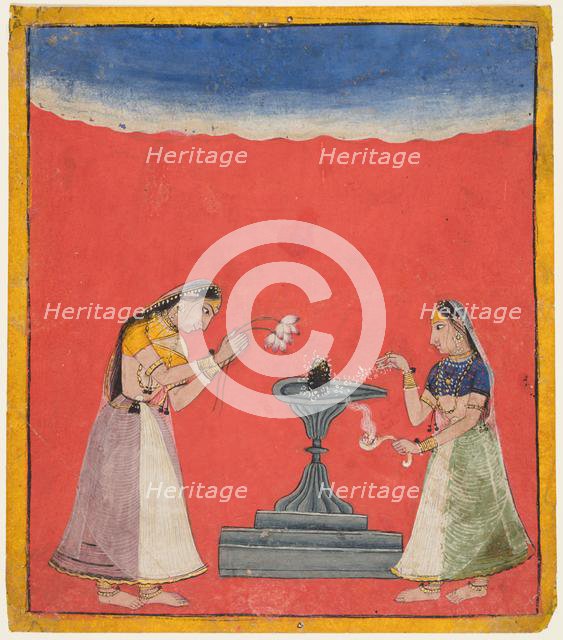 Devangandhari Ragini of Hindola, c. 1700. Creator: Unknown.