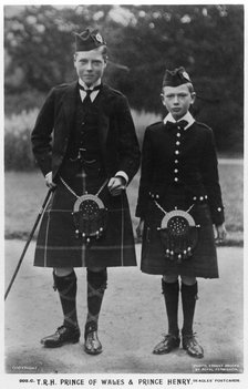 The Prince of Wales and Prince Henry, c1910(?).Artist: Ernest Brooks