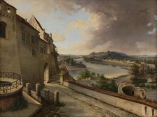 "View from Wawel" by Jan Nepomucen Glowacki, 1848. Creator: Jan Nepomucen Glowacki.