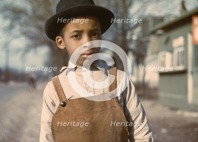 Negro boy near Cincinnati, Ohio, 1942 or 1943. Creator: John Vachon.