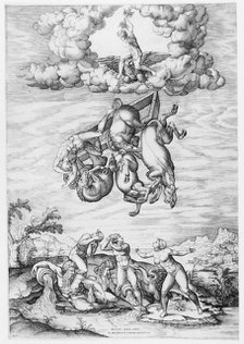 The Fall of Phaeton, 1540-66., 1540-66. Creator: Nicolas Beatrizet.