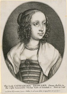 Portrait of Catherine Howard at the Age of 13, 1646-1647. Creator: Hollar, Wenceslaus (1607-1677).