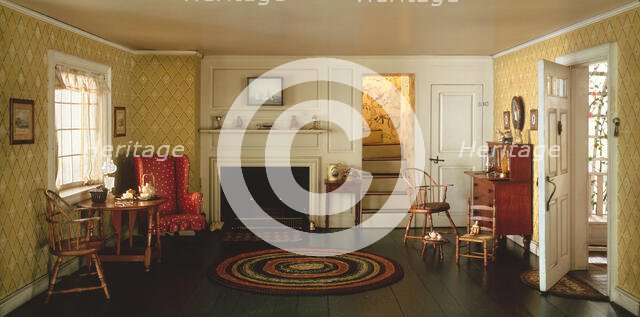 A12: Cape Cod Living Room, 1750-1850, United States, c. 1940. Creator: Narcissa Niblack Thorne.