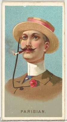 Parisian, from World's Smokers series (N33) for Allen & Ginter Cigarettes, 1888. Creator: Allen & Ginter.