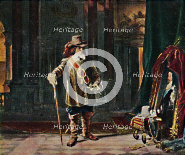 'Oliver Cromwell 1599-1658. - Gemälde von Schrader', 1934. Creator: Unknown.