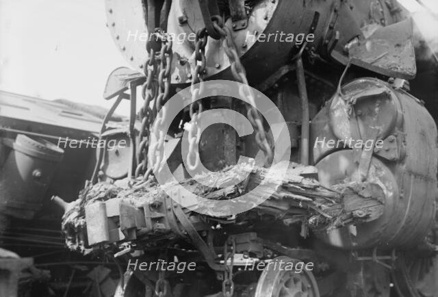 Engine which wrecked Bar Harbor Express, 1913. Creator: Bain News Service.