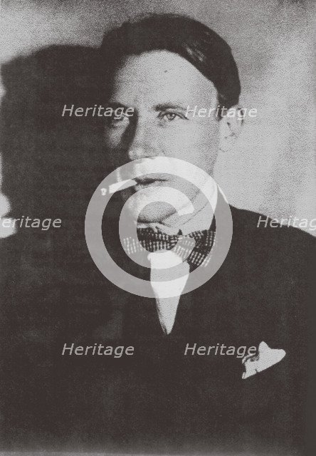 Portrait of the author Mikhail Bulgakov (1891-1940), 1920.