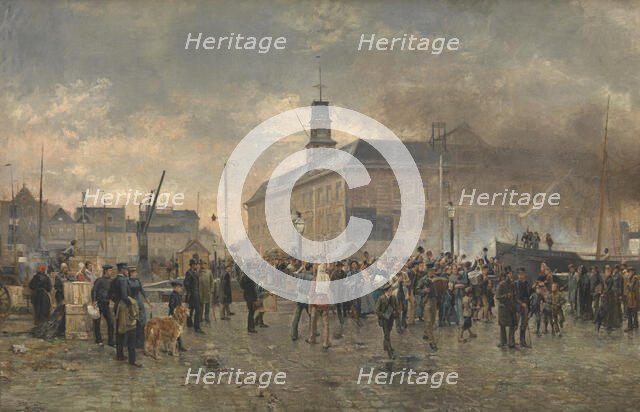 Belgian Emigrants, 1890. Creator: Louis Van Engelen.