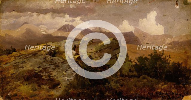 Norwegian Highlands, 1846. Creator: Hans Gude.