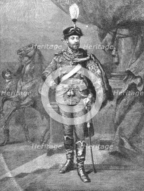 ''H.R.H. The Prince of Wales as Honorary Colonel of the Blucher (Fifth Prussian) Hussars', 1891. Creator: Unknown.