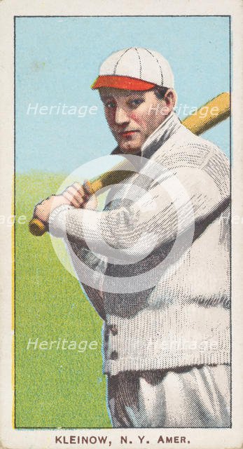 Kleinow, New York, American League, from the White Border series (T206) for the America..., 1909-11. Creator: American Tobacco Company.