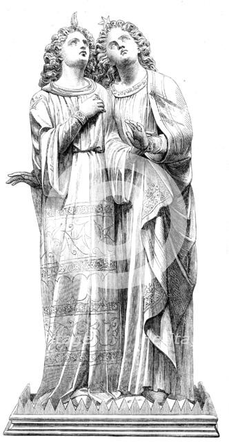 The International Exhibition: angels from the Hereford Screen, 1862. Creator: Unknown.