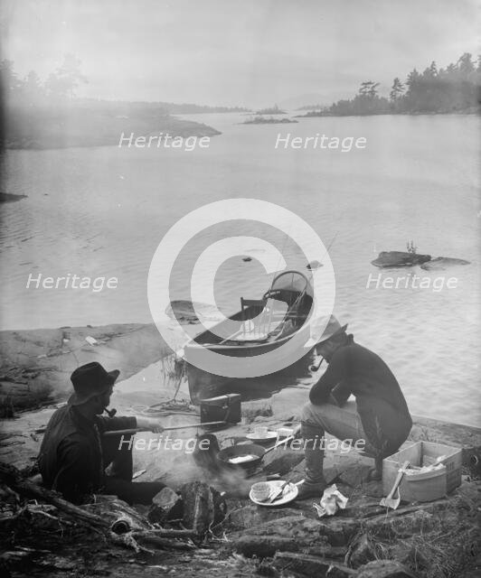 Our noon-day meal, between 1900 and 1905. Creator: Unknown.