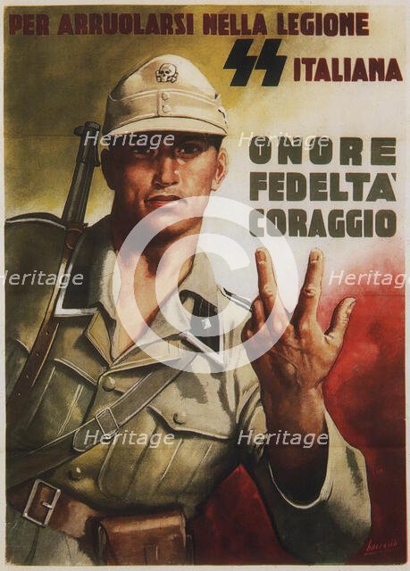 Honor, fidelity, courage, 1944. Creator: Boccasile, Gino (1901-1952).