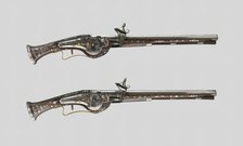 Pair of Wheellock Pistols, Rhineland, 1620/30. Creator: Unknown.