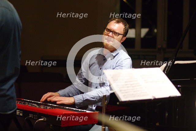 Cedric Hanriot , Watermill Jazz Club, Dorking, Surrey, October 2015. Artist: Brian O'Connor.