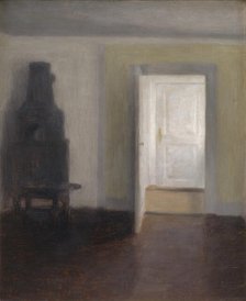 Interior. An Old Stove, 1888. Creator: Hammershøi, Vilhelm (1864-1916).
