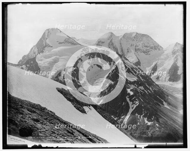 Mt. Fox and Mt. Dawson from Asulkan Pass, Selkirk Mountains, B.C., between 1901 and 1906. Creator: Unknown.