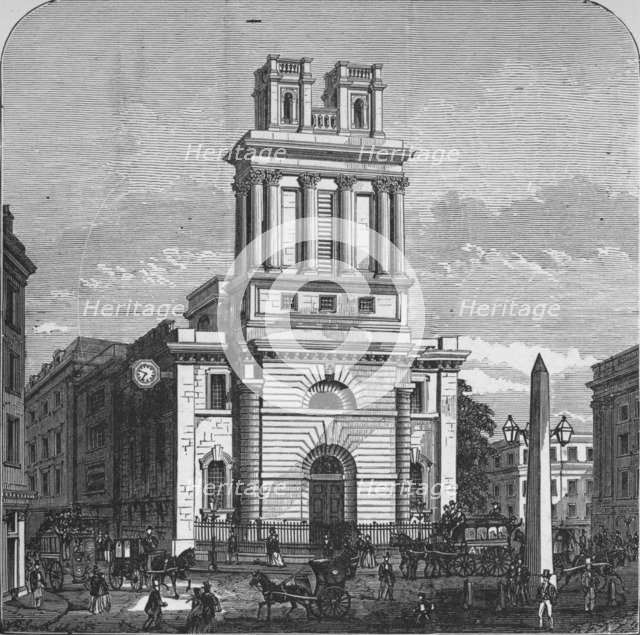 'St. Mary Woolnoth', 1890. Artist: Unknown.