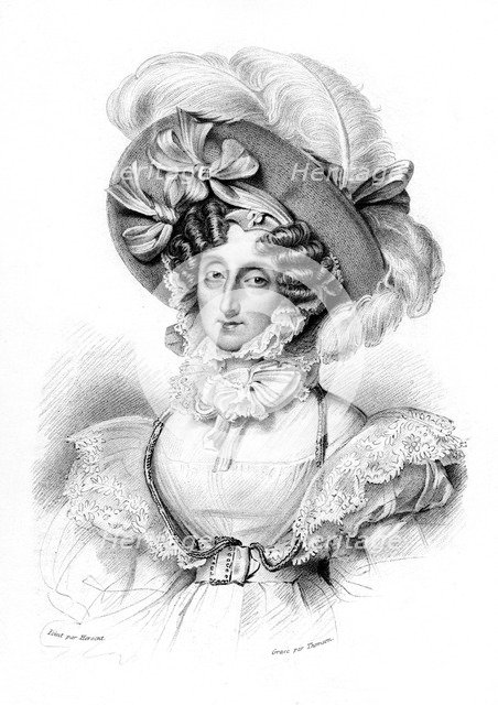 Maria Amalia of the Two Sicilies, 19th century.Artist: Thomson