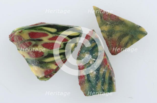 Glass Fragments from a Vessel, Coptic, 4th-early 5th century. Creator: Unknown.