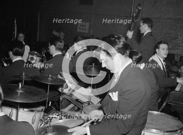 Portrait of Gene Krupa, Washington, D.C., 1938. Creator: William Paul Gottlieb.