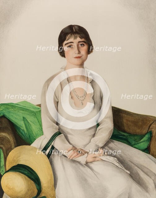 Her Majesty Queen Elizabeth Bowes-Lyon (1900-2002), c. 1925.