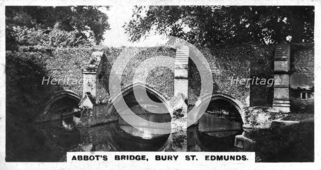 Abbot's Bridge, Bury St Edmunds, Suffolk, c1920s. Artist: Unknown