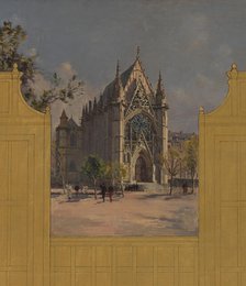 Sketch for the reception hall at the town hall of Vincennes: Views of Vincennes, 1898. Creator: Paul Leon Felix Schmitt.