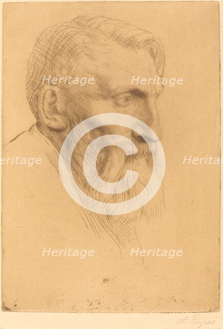 Auguste Rodin. Creator: Alphonse Legros.