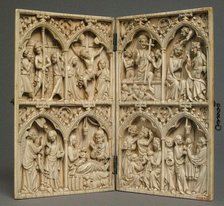 Diptych, French, 14th century. Creator: Unknown.