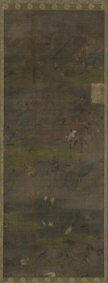 The World of Men and Animals, Kamakura period, 14th century. Creator: Unknown.