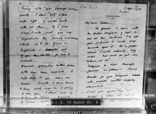 Hand-written notes by Winston Churchill, 1907. Artist: Unknown
