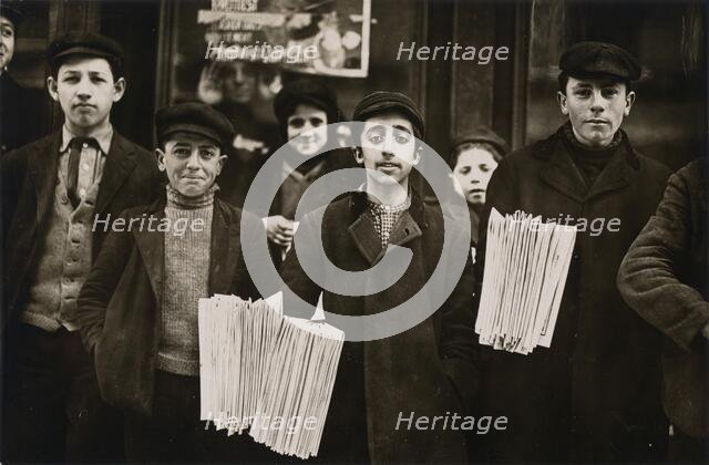 Hartford Newsboys, 1909. Creator: Lewis Wickes Hine.
