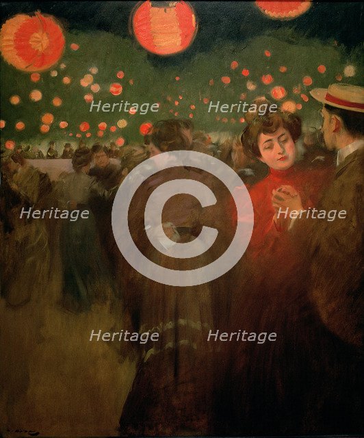  'The Open-air dance', oil by Ramon Casas 1901-1902.